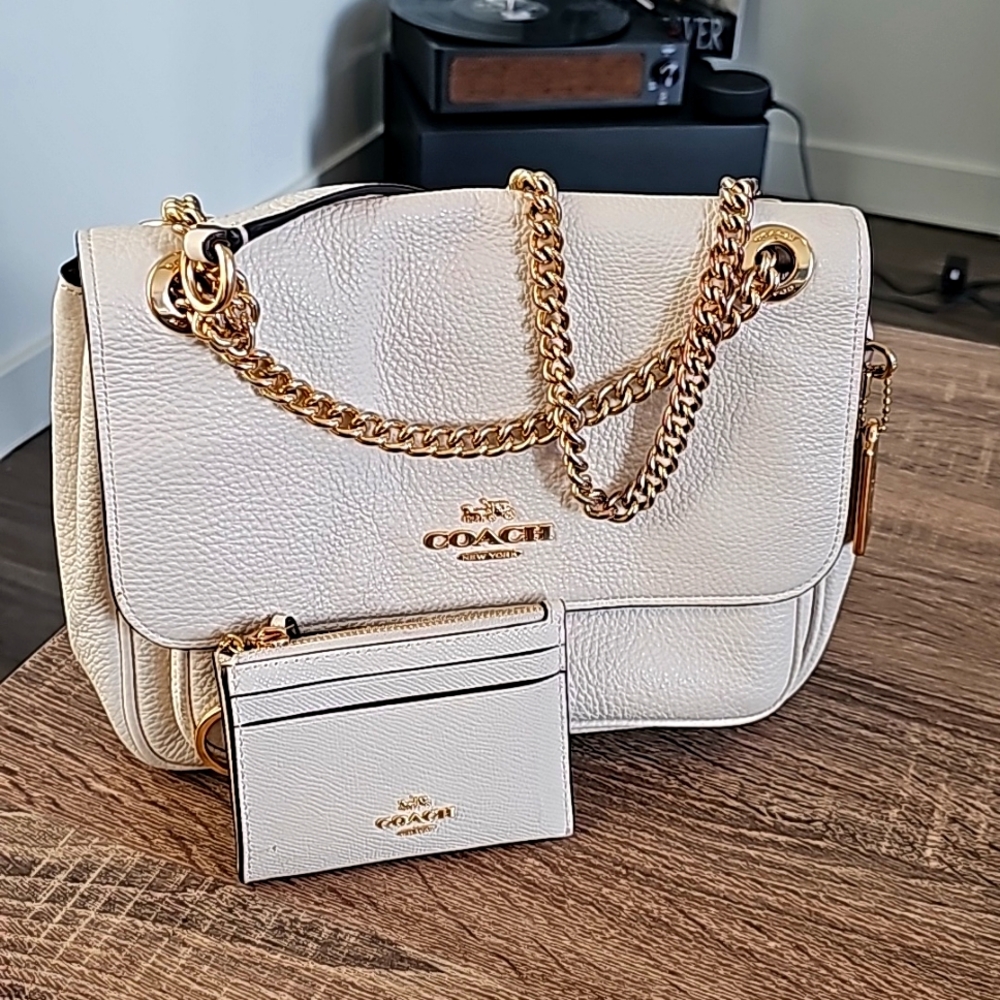 Coach bag with matching wallet